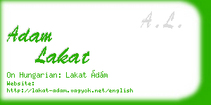adam lakat business card